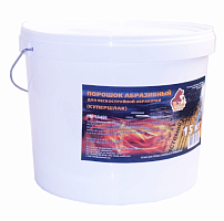 Порошок абразивный для пескоструйной обработки (купершлак 0,1-0,6мм) 15кг Русский Мастер