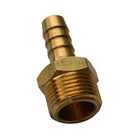 Муфта переходная наружняя 3/8" - ёлочка 9мм RP208436 латунь HUBERTH 