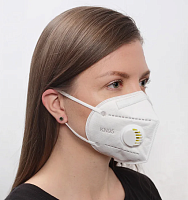 Респиратор с клапаном выдоха KN95 (1шт)