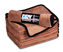 Микрофибра для сушки поверхности Dry Monster (50х60см) Коричневая/Cерая
