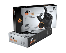 Перчатки нитриловые M JETA (черные) (50шт)