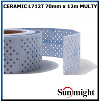 Материал шлиф. в рулонах P320 CERAMIC L712T, 70мм х 12м на липучке с мультипылеотводом SUNMIGHT