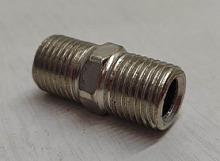 Штуцер переходник двойной с наружной 1/4 к 1/4 (Бочонок)  STAR TECH