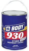 Мастика антикоррозийная 930 черная 5 кг BODY