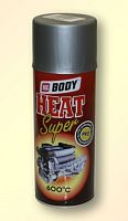 Краска температурная 418 спрей heat super серебро 400мл BODY