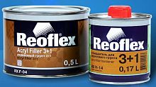 Грунт акриловый 3+1 2К (0,5л+0,16л) черный комплект REOFLEX